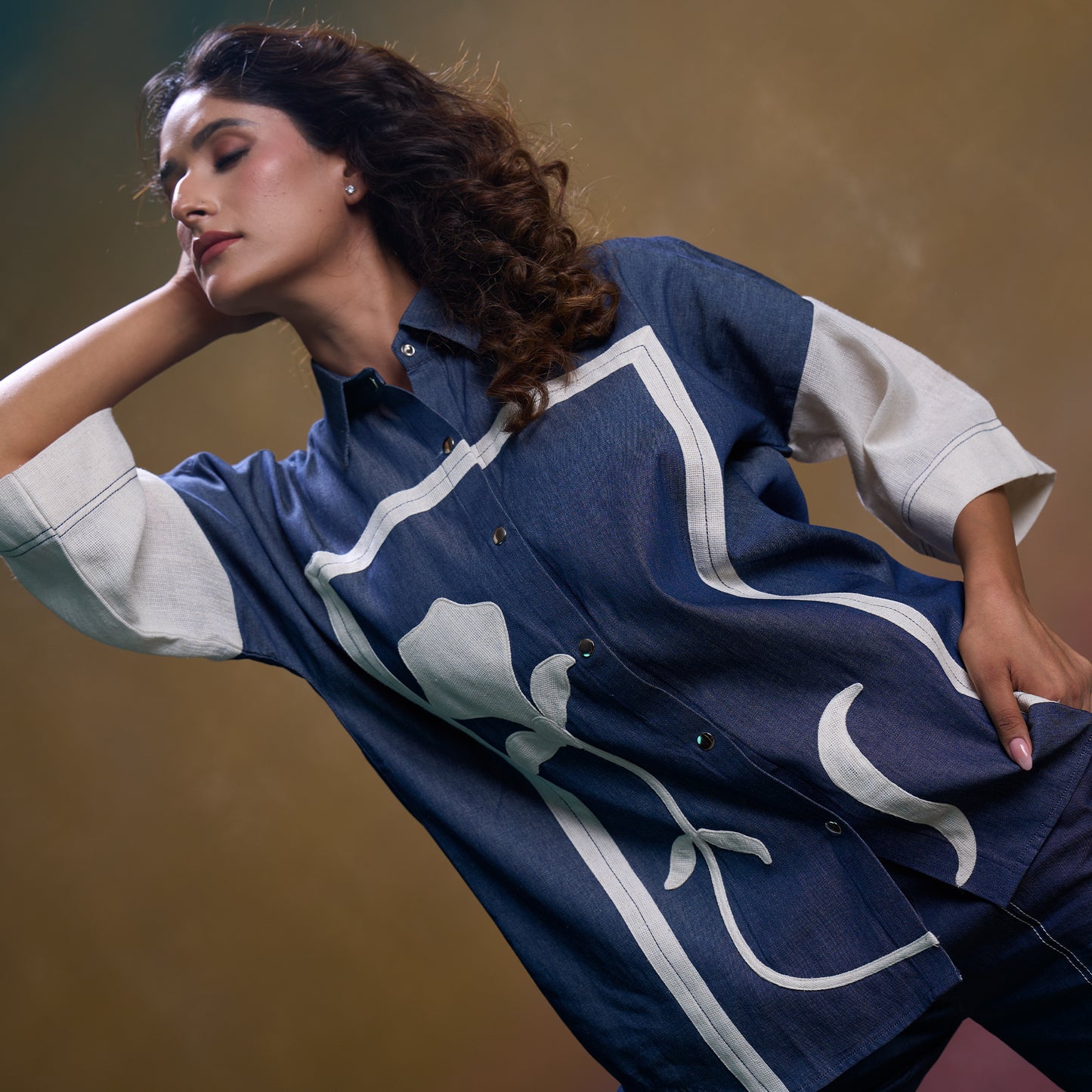 Indigo Frame Denim Co-ord Set