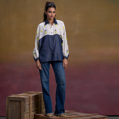 Indigo Meadow Denim Shirt