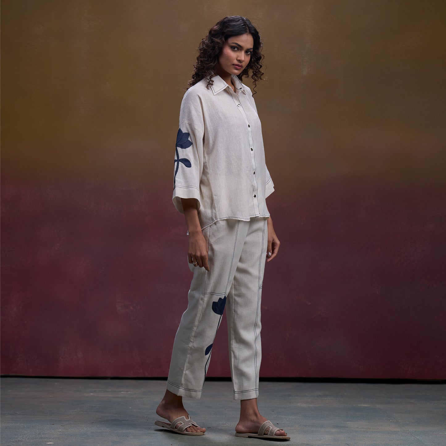 Indigo Bloom Co-ord Set