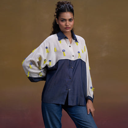Indigo Meadow Denim Shirt
