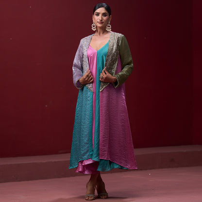 Flare Candy 4 Color dress with embellished jacket