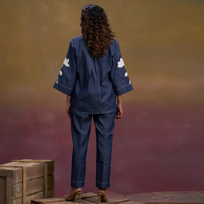 Indigo Leaf Denim Co-ord Set