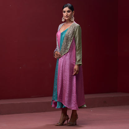 Flare Candy 4 Color dress with embellished jacket