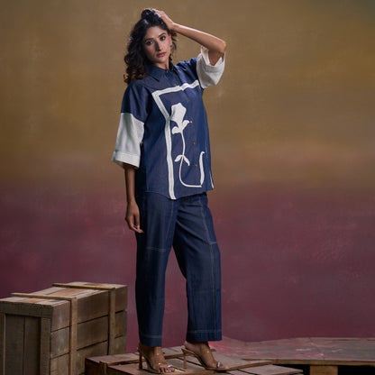 Indigo Frame Denim Co-ord Set
