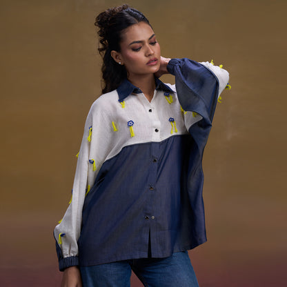 Indigo Meadow Denim Shirt